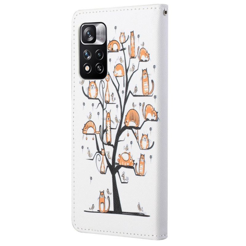 Futrola Xiaomi Redmi Note 11 Pro / 11 Pro 5G Funky Cats S Remenom