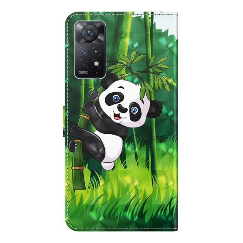 Kožna Futrola Xiaomi Redmi Note 11 Pro / 11 Pro 5G Panda I Bambus