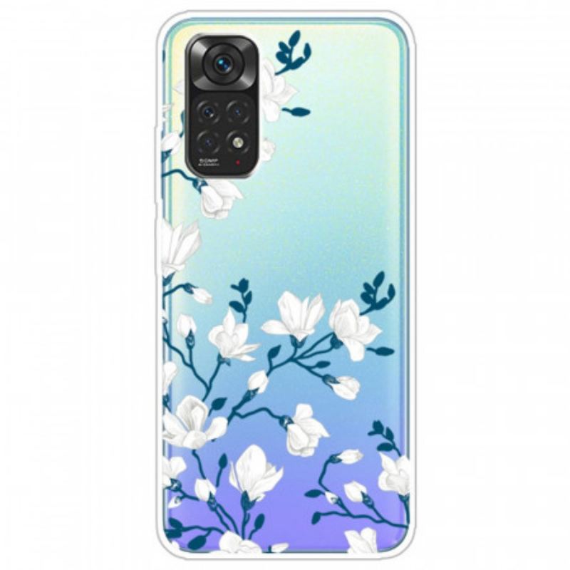 Maskica Xiaomi Redmi Note 11 Pro / 11 Pro 5G Bijelo Cvijeće