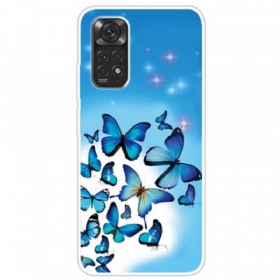 Maskica Xiaomi Redmi Note 11 Pro / 11 Pro 5G Plavi Leptiri