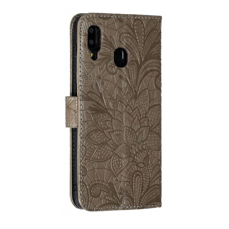 Kožna Futrola Samsung Galaxy A30 Remen Tribal Flowers