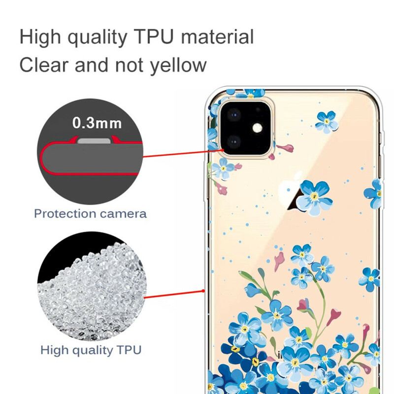 Maskica iPhone 11 Buket Plavog Cvijeća