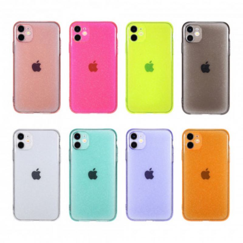 Maskica iPhone 11 Fluorescentni Glitter