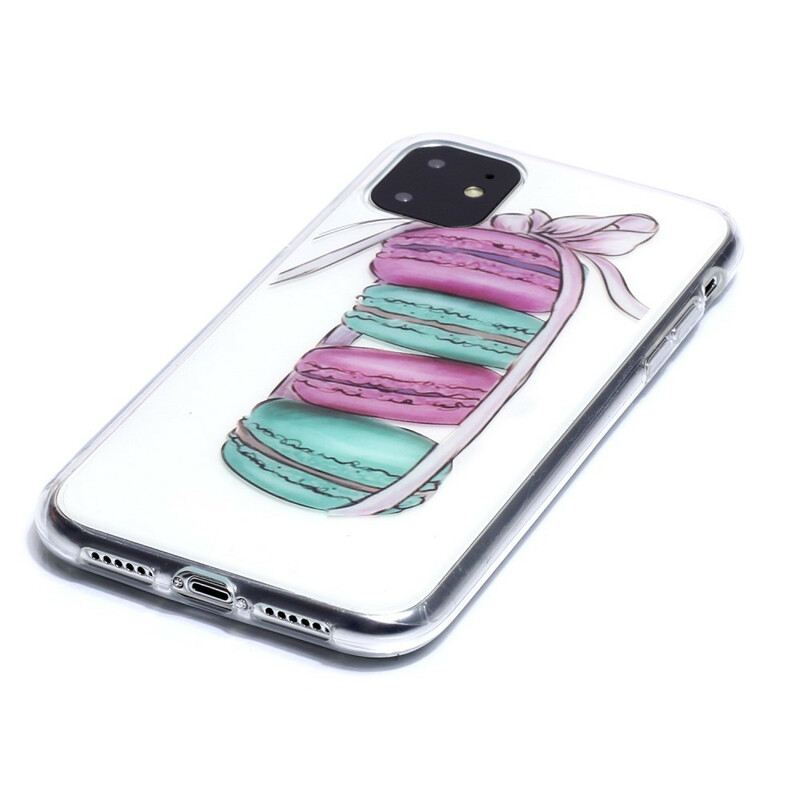 Maskica iPhone 11 Prozirni Gourmet Macarons