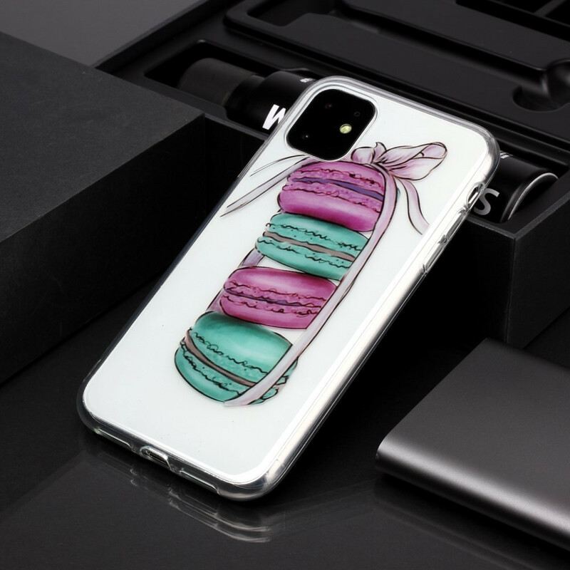 Maskica iPhone 11 Prozirni Gourmet Macarons