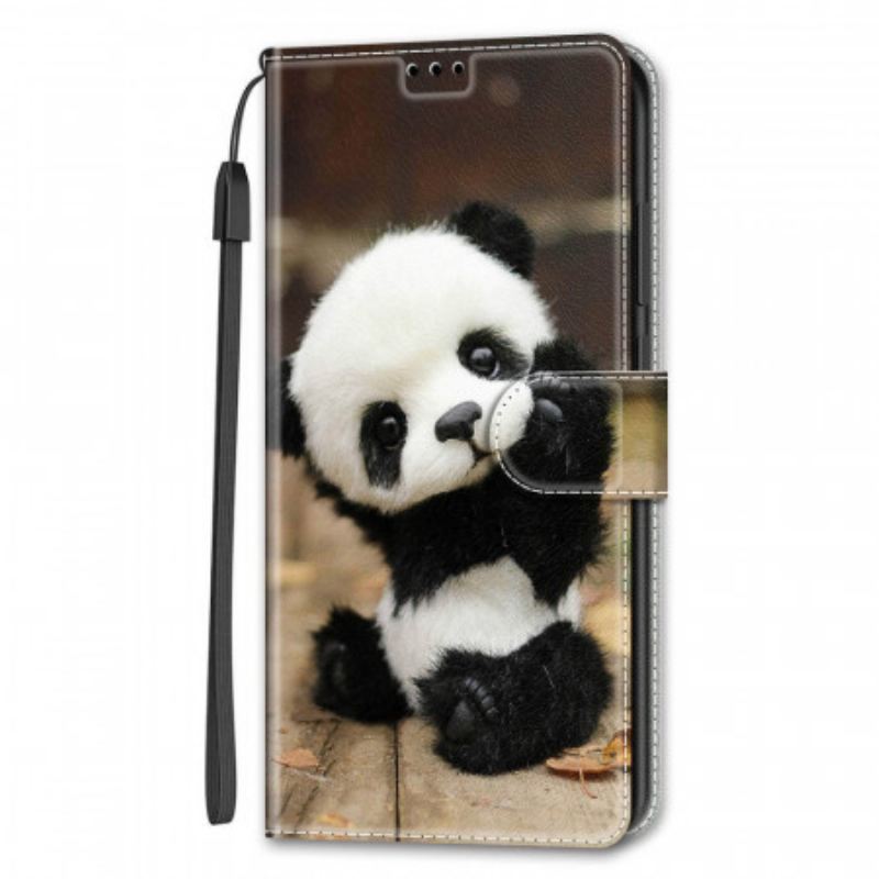 Futrola Samsung Galaxy S22 Ultra 5G Igrajte Little Panda With Strap