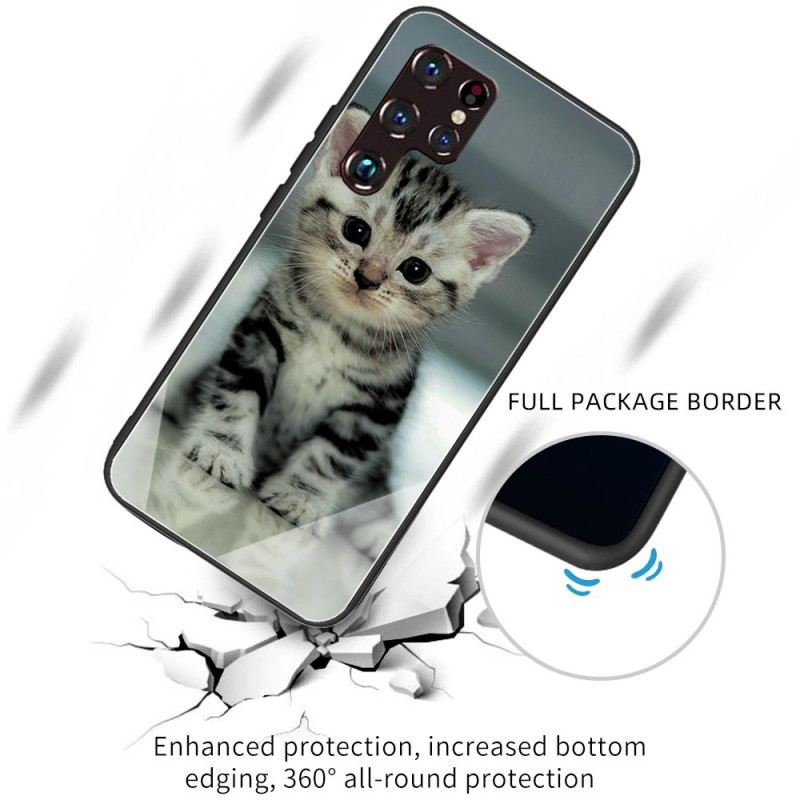 Maskica Samsung Galaxy S22 Ultra 5G Kitten Kaljeno Staklo