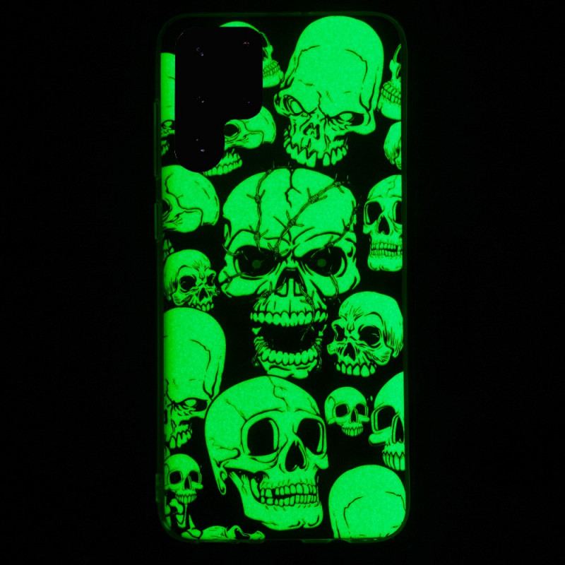 Maskica Samsung Galaxy S22 Ultra 5G Oprez Fluorescentne Lubanje