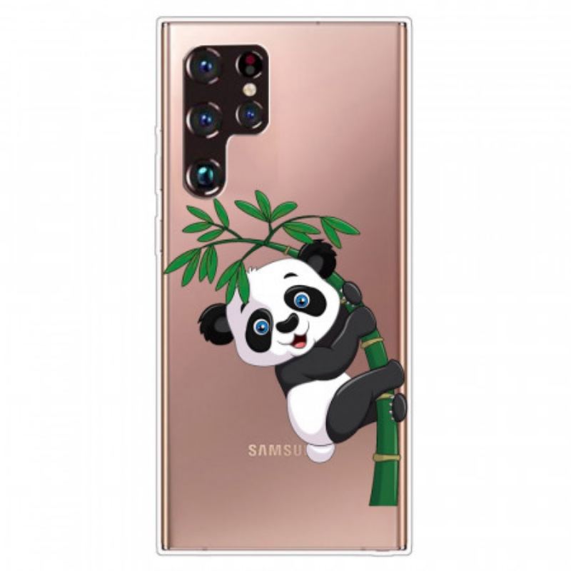 Maskica Samsung Galaxy S22 Ultra 5G Panda Na Bambusu