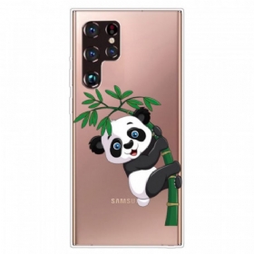 Maskica Samsung Galaxy S22 Ultra 5G Panda Na Bambusu