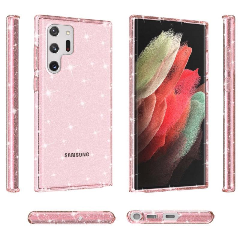 Maskica Samsung Galaxy S22 Ultra 5G Prozirne Šljokice