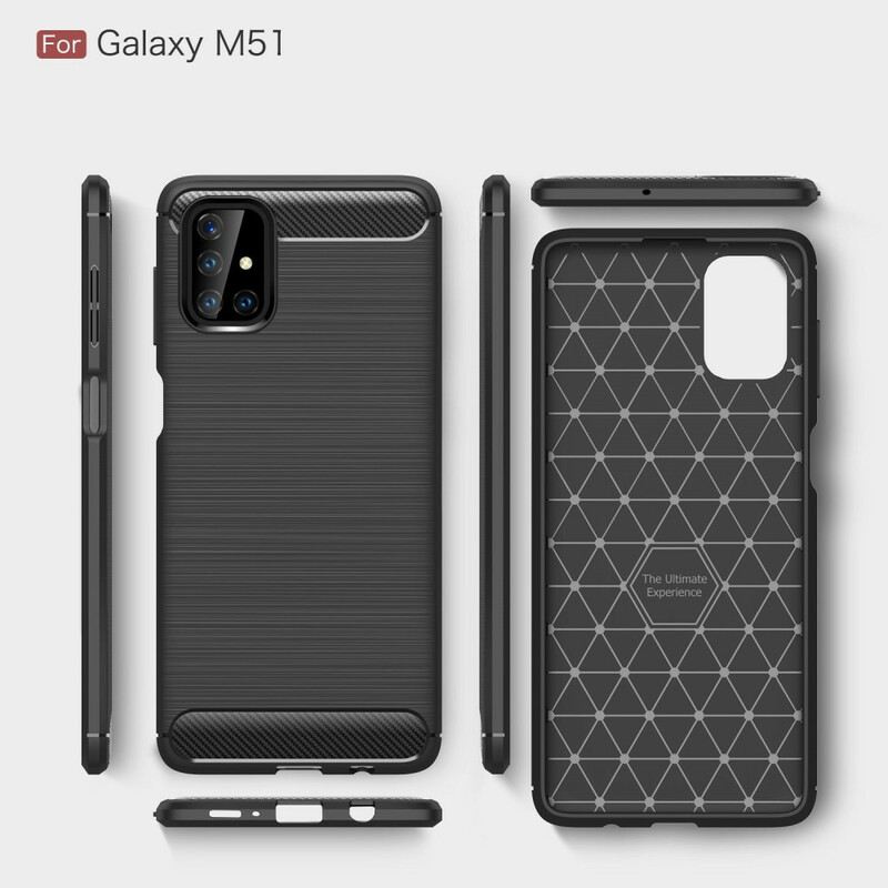 Maskica Samsung Galaxy M51 Brušena Karbonska Vlakna