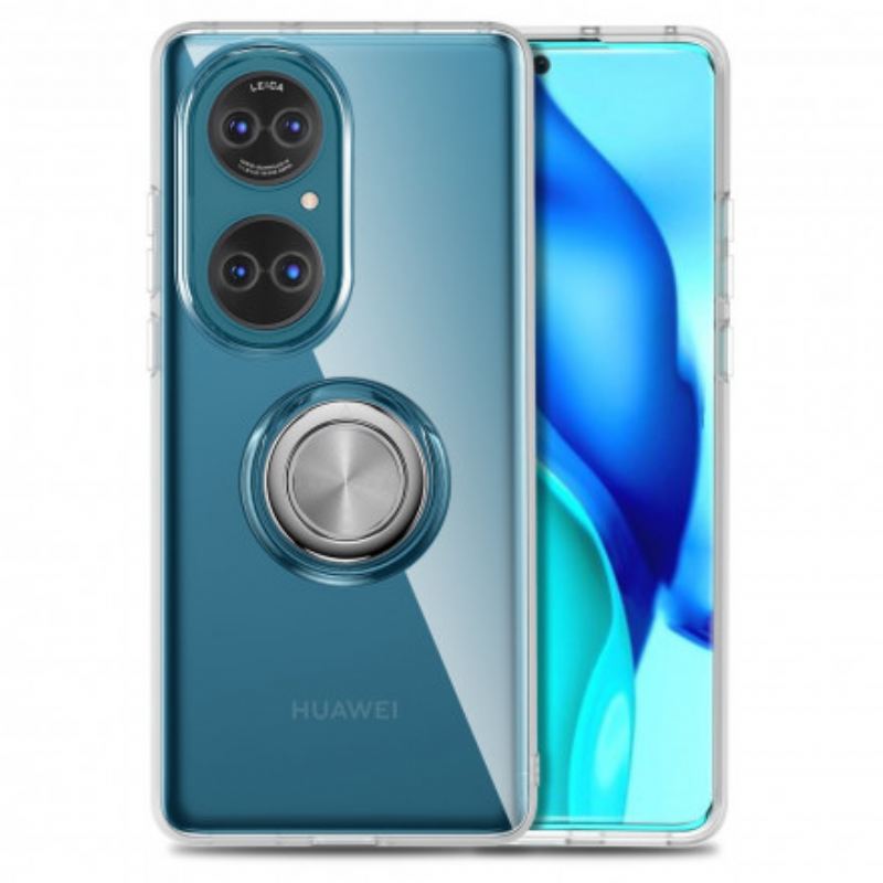 Maskica Huawei P50 Jednostavni Prozirni Metalni Prsten