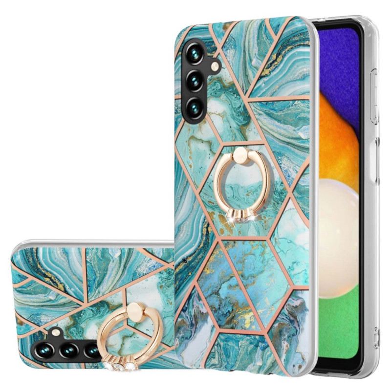 Maskica Samsung Galaxy A13 5G / A04s Geometrijski Mramor S Prstenastom Potporom