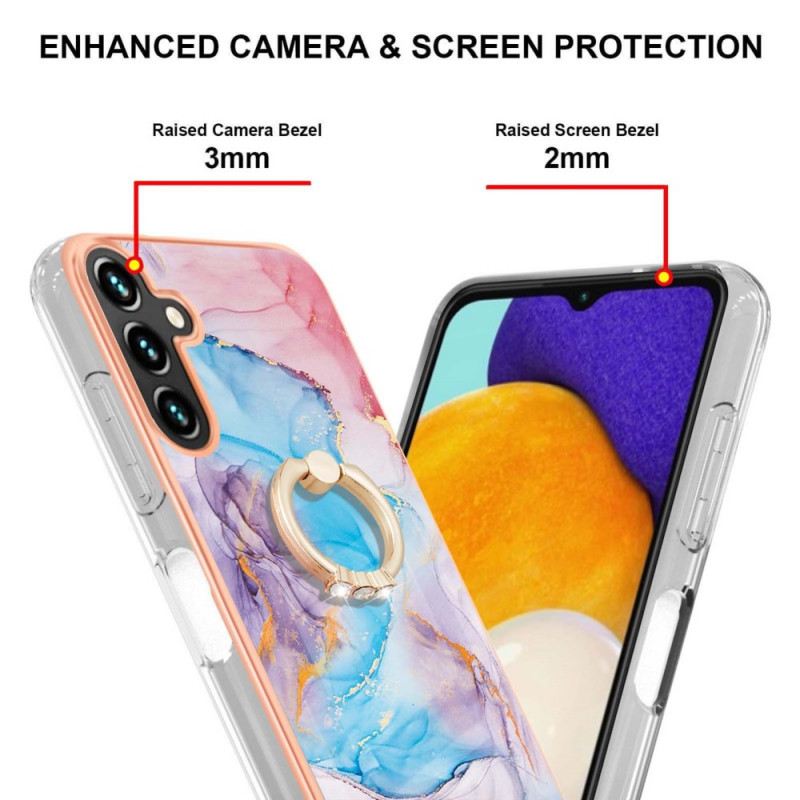 Maskica Samsung Galaxy A13 5G / A04s Mramor S Nosačem Za Prsten