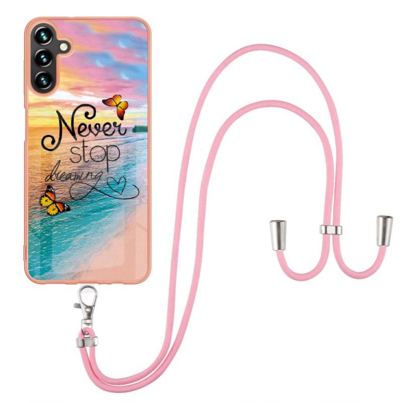 Maskica Samsung Galaxy A13 5G / A04s Never Stop Dreaming Drawstring