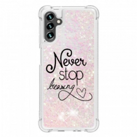 Maskica Samsung Galaxy A13 5G / A04s Never Stop Dreaming Glitter