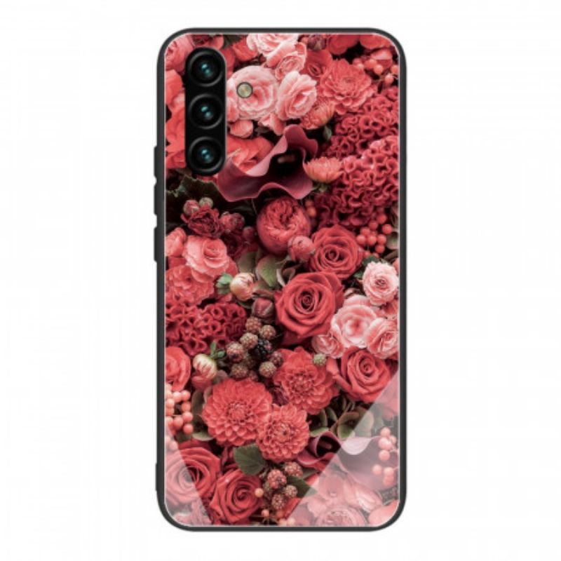 Maskica Samsung Galaxy A13 5G / A04s Rose Flowers Kaljeno Staklo