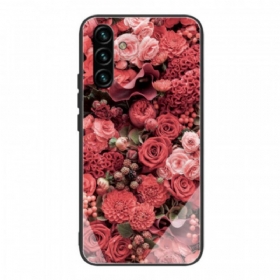 Maskica Samsung Galaxy A13 5G / A04s Rose Flowers Kaljeno Staklo