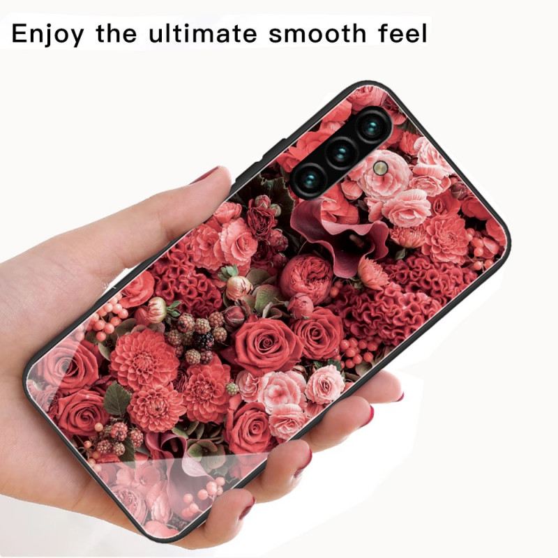 Maskica Samsung Galaxy A13 5G / A04s Rose Flowers Kaljeno Staklo