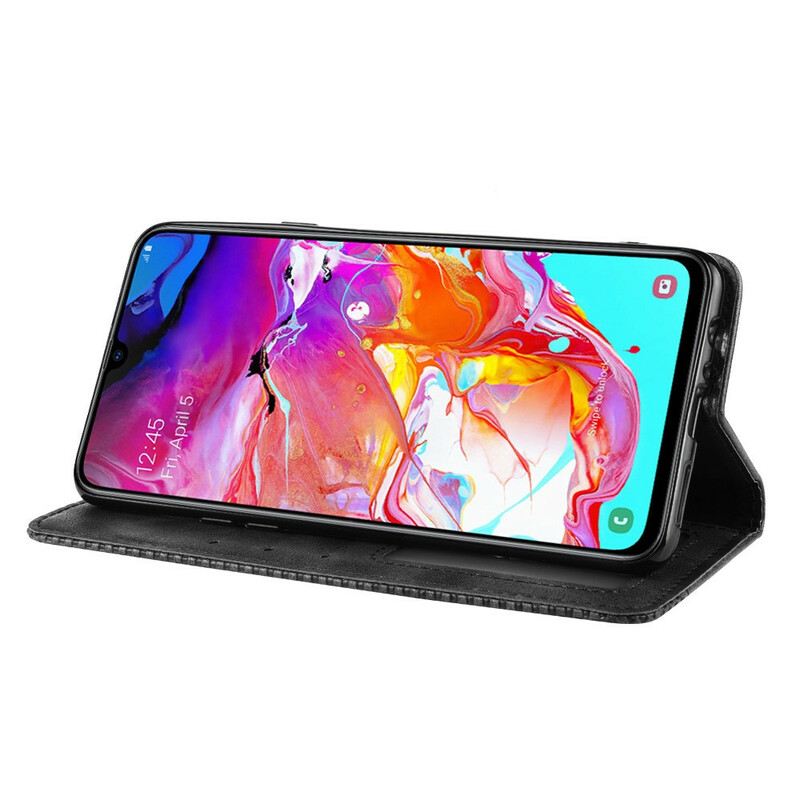 Flip Futrola Samsung Galaxy A20s Kožna Futrola Efekt Stilizirane Vintage Kože