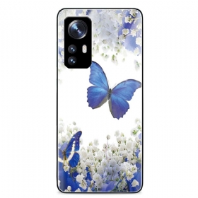 Maskica Xiaomi 12 Pro Royal Butterflies Kaljeno Staklo