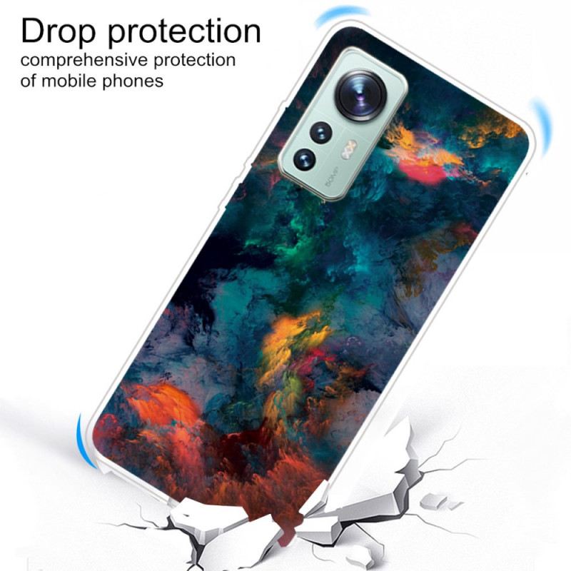 Maskica Xiaomi 12 Pro Silikon Šarenog Oblaka