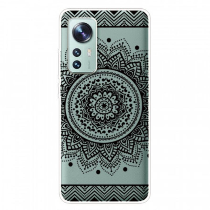 Maskica Xiaomi 12 Pro Silikonska Mandala Crna