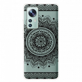 Maskica Xiaomi 12 Pro Silikonska Mandala Crna