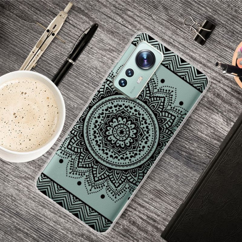 Maskica Xiaomi 12 Pro Silikonska Mandala Crna