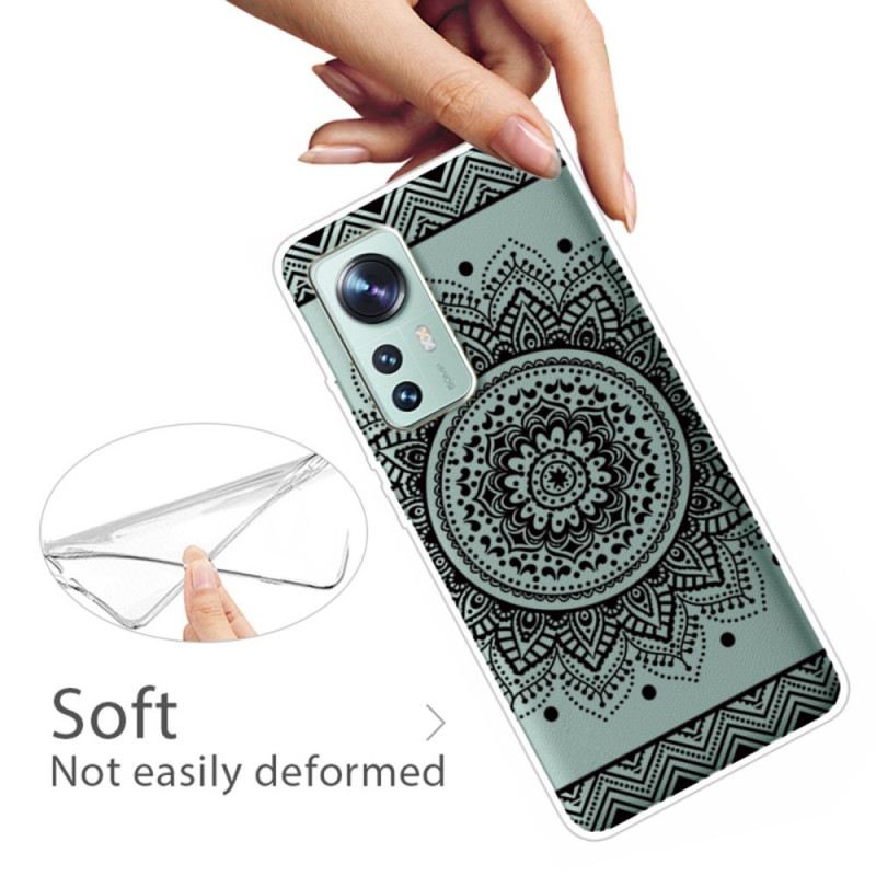 Maskica Xiaomi 12 Pro Silikonska Mandala Crna