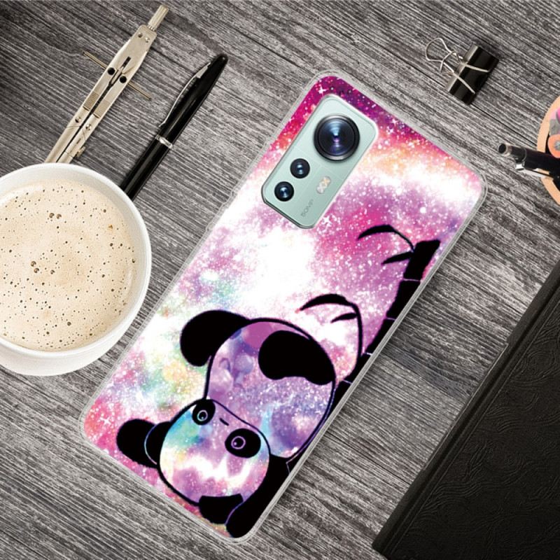 Maskica Xiaomi 12 Pro Silikonska Panda Naopako