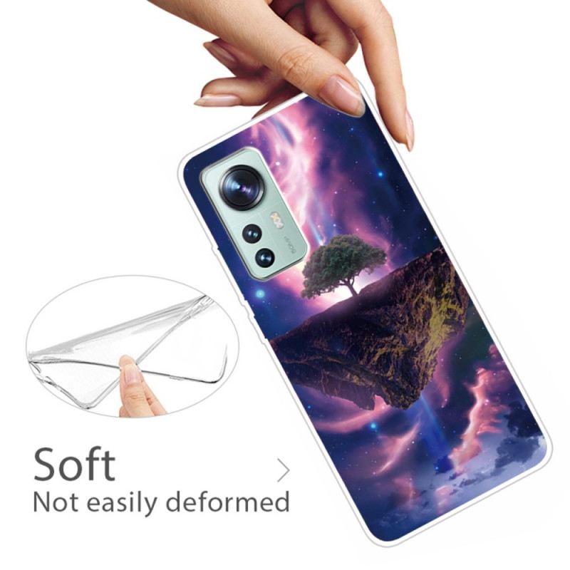 Maskica Xiaomi 12 Pro Sjajni Silikon Za Drvo