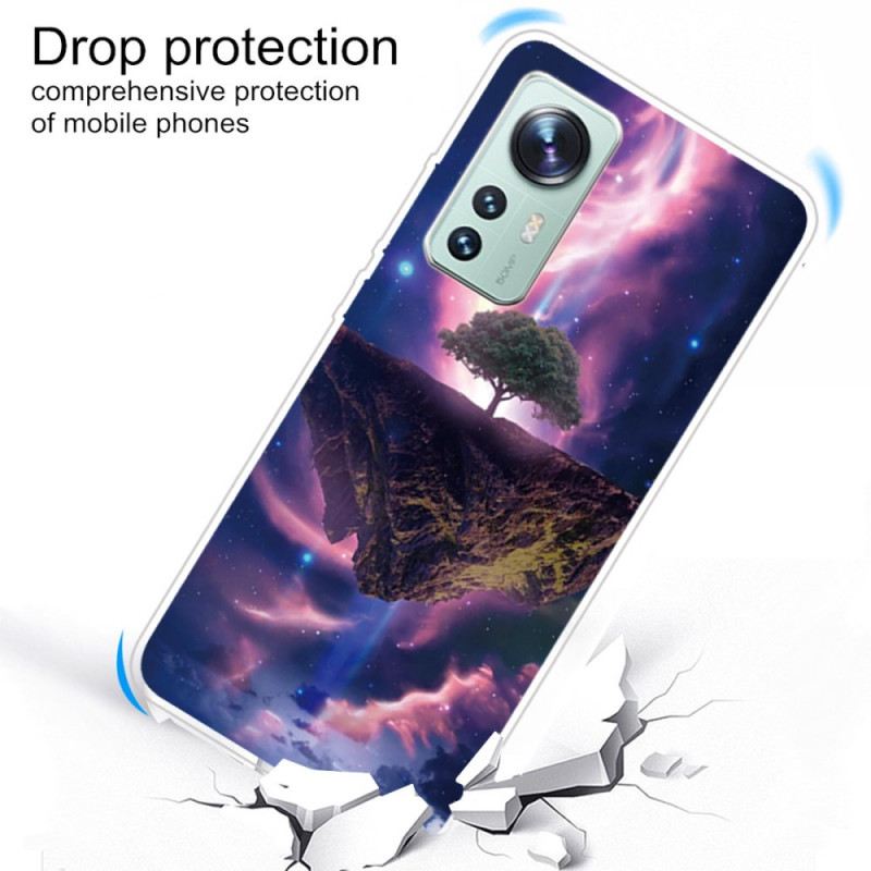 Maskica Xiaomi 12 Pro Sjajni Silikon Za Drvo