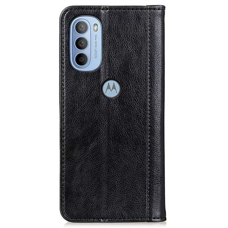 Flip Futrola Moto G41 / G31 Kožna Futrola Elegance Split Litchi Koža