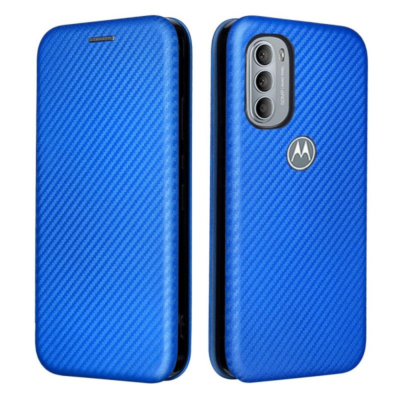 Flip Futrola Moto G41 / G31 Kožna Futrola Silikonski Ugljik