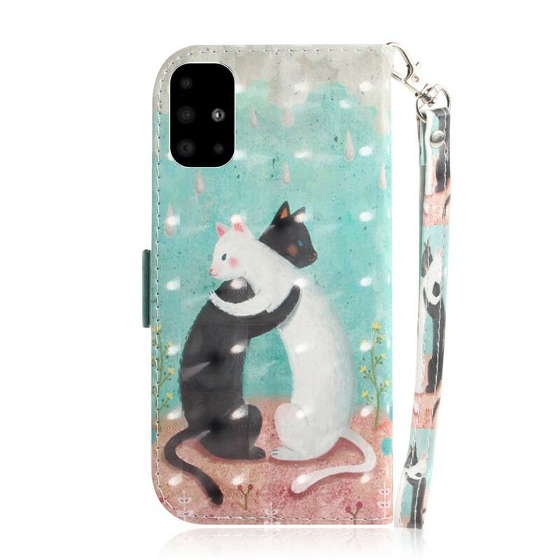 Futrola Samsung Galaxy A51 Strappy Cat Friends