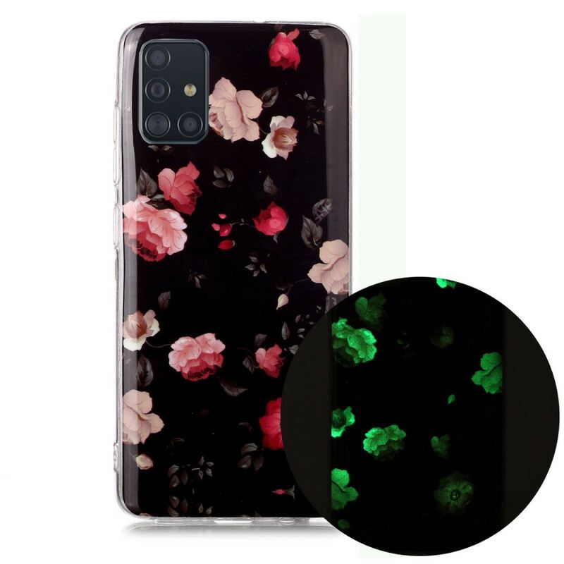 Maskica Samsung Galaxy A51 Fluorescentna Cvjetna Serija